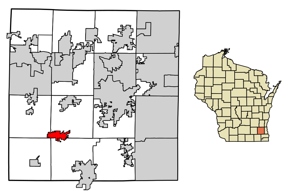 Locator map of North Prairie