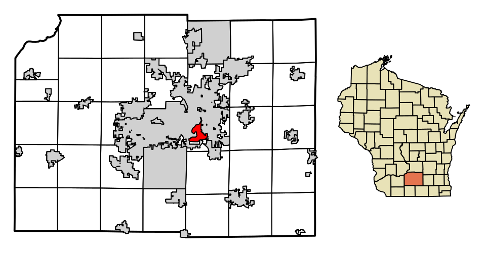 Locator map of Monona