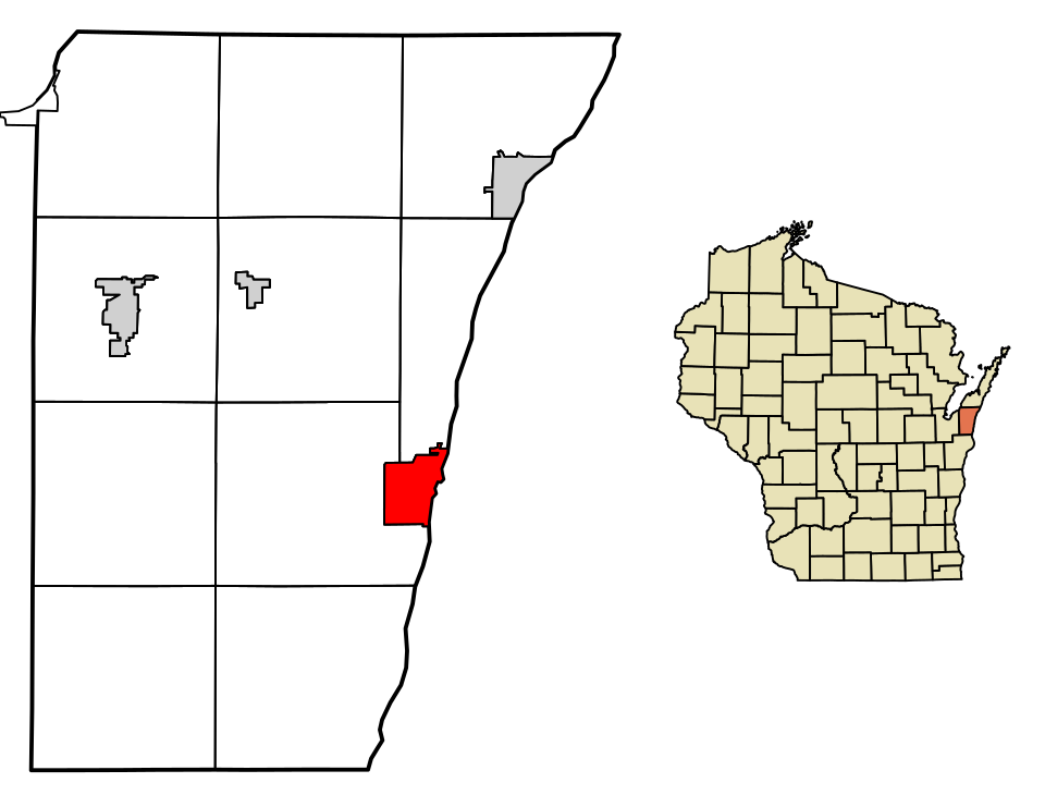 Locator map of Kewaunee