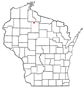 Locator map of Park Falls