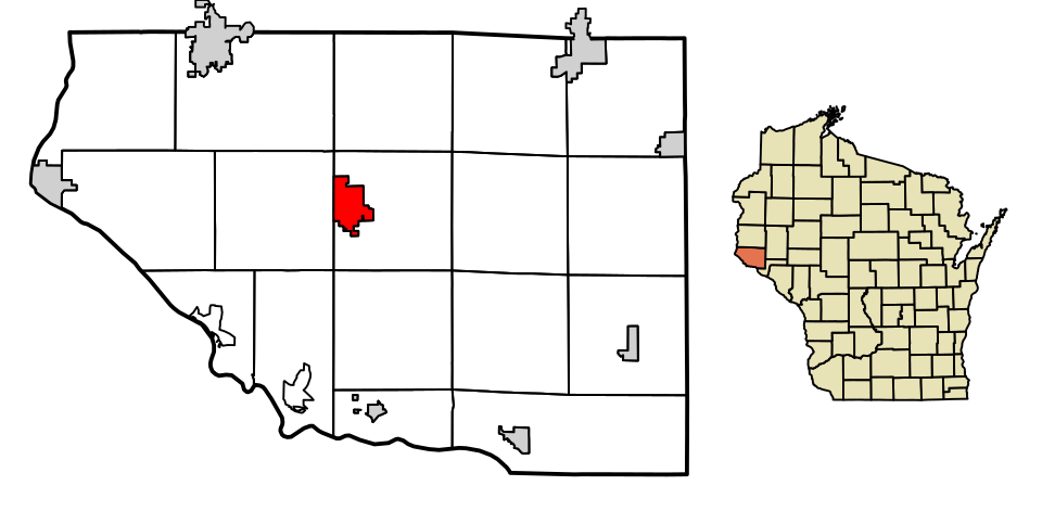 Locator map of Ellsworth