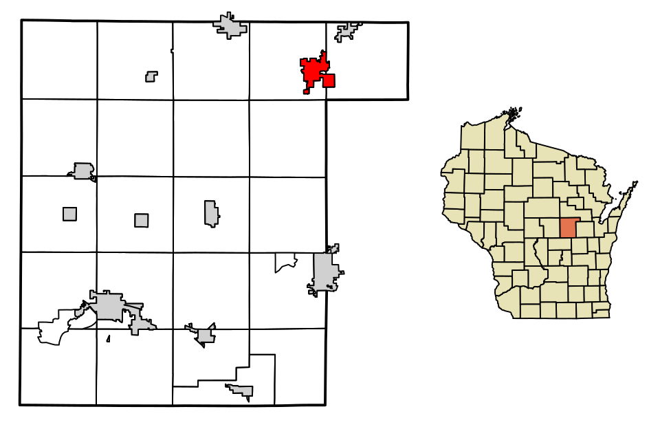 Locator map of Clintonville