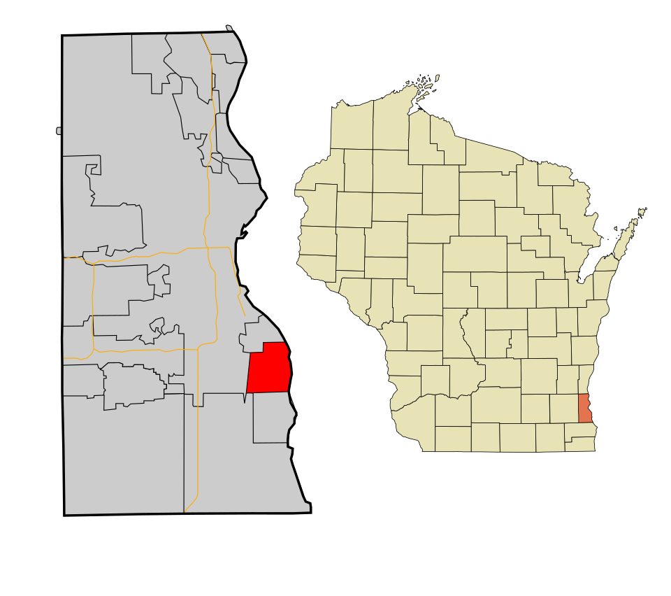 Locator map of Cudahy