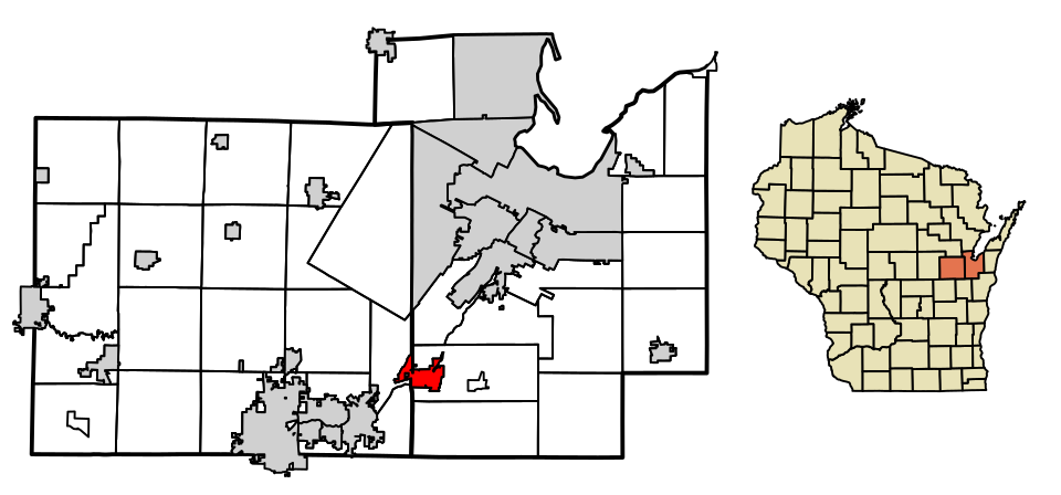 Locator map of Wrightstown