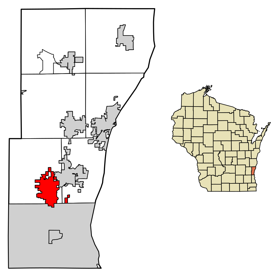 Locator map of Cedarburg