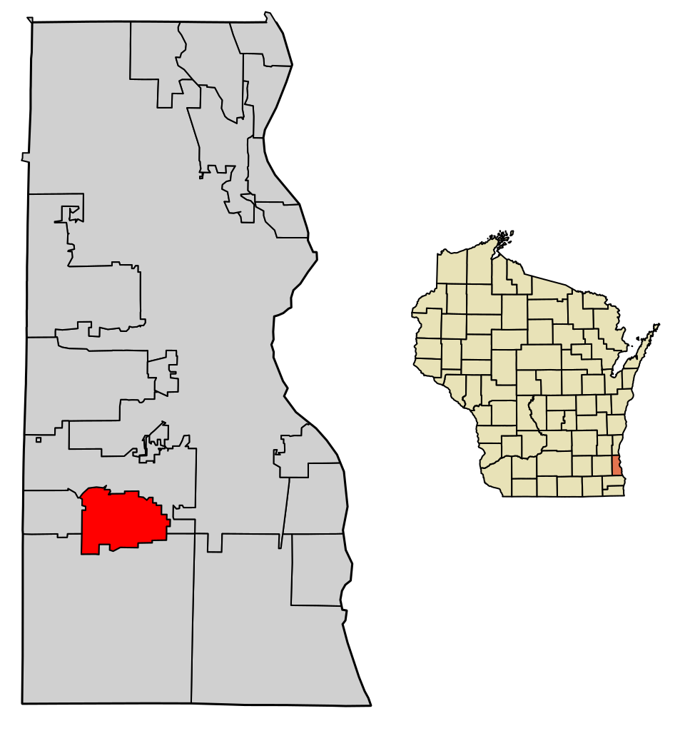 Locator map of Greendale