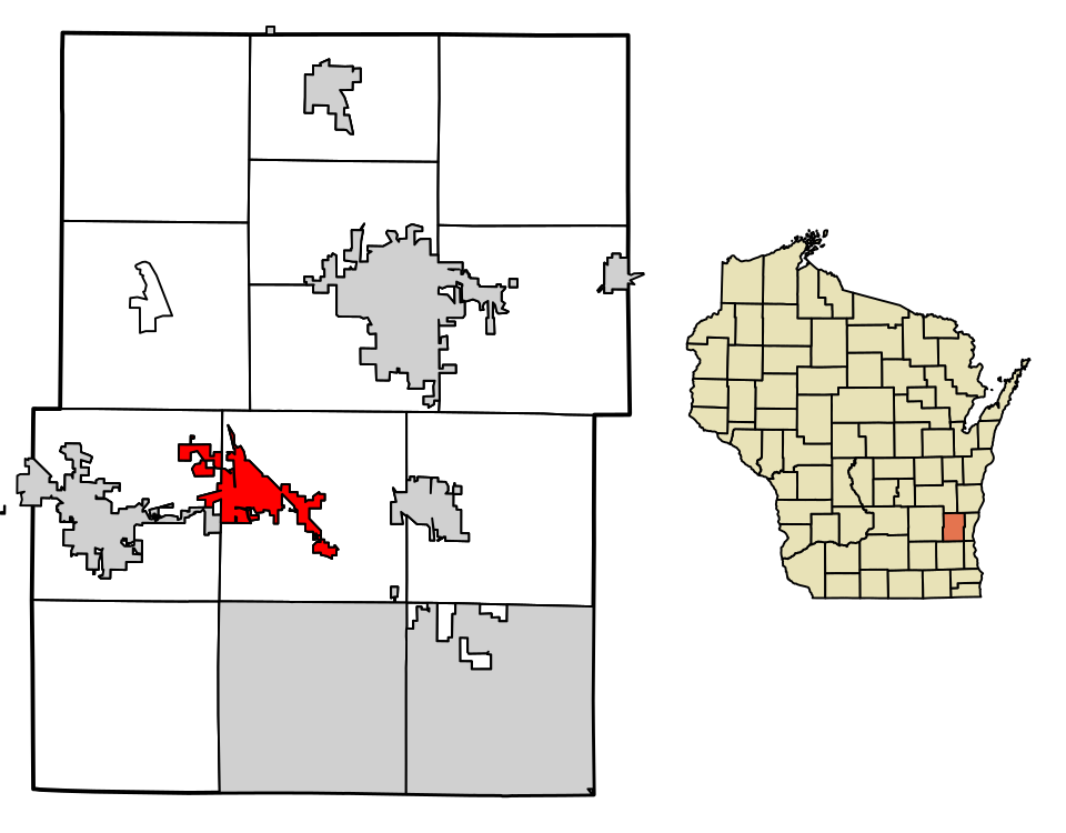 Locator map of Slinger