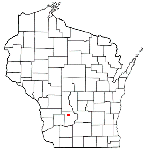Locator map of Reedsburg
