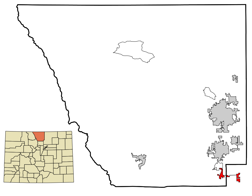Locator map of Berthoud
