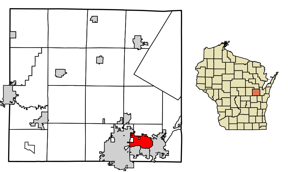 Locator map of Little Chute