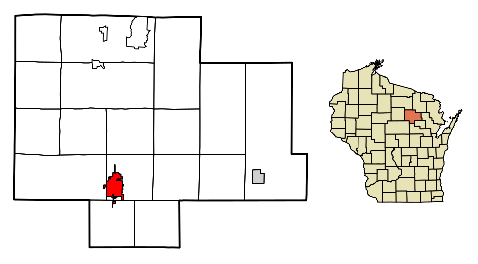 Locator map of Antigo