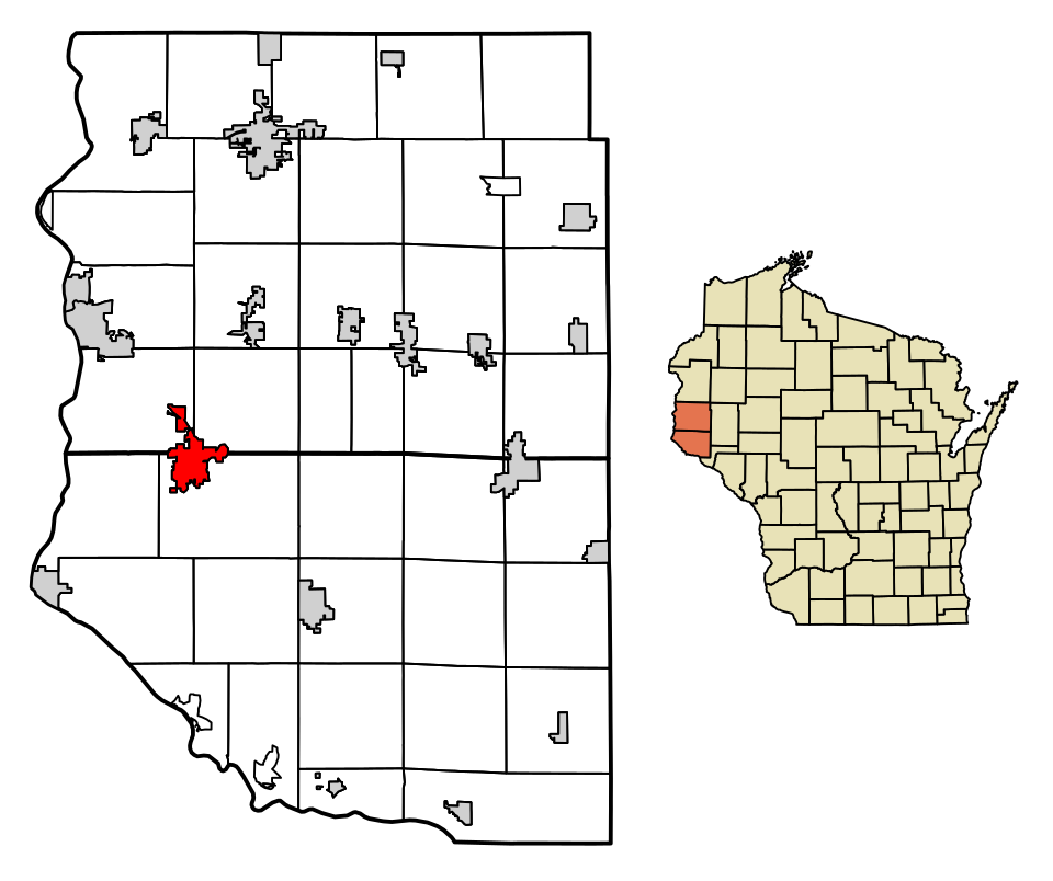 Locator map of River Falls