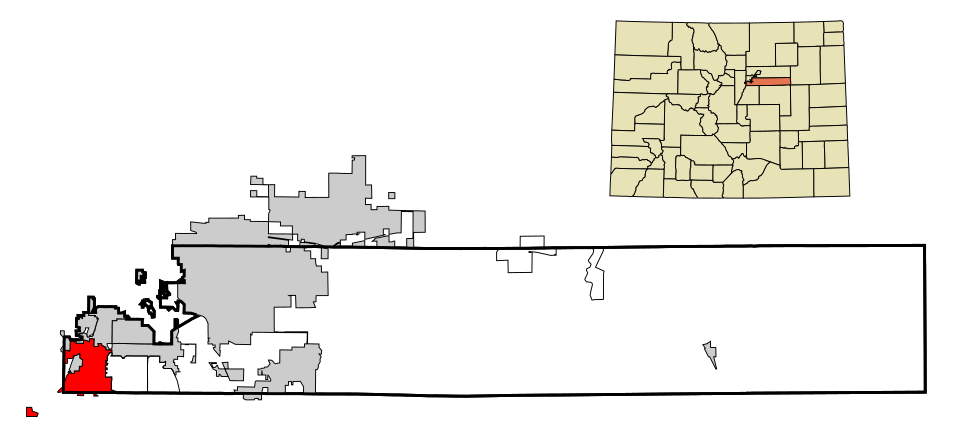 Locator map of Littleton