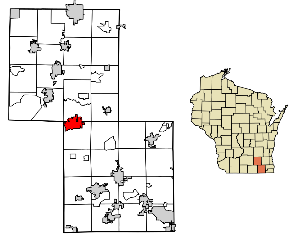 Locator map of Whitewater