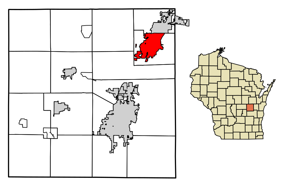 Locator map of Neenah