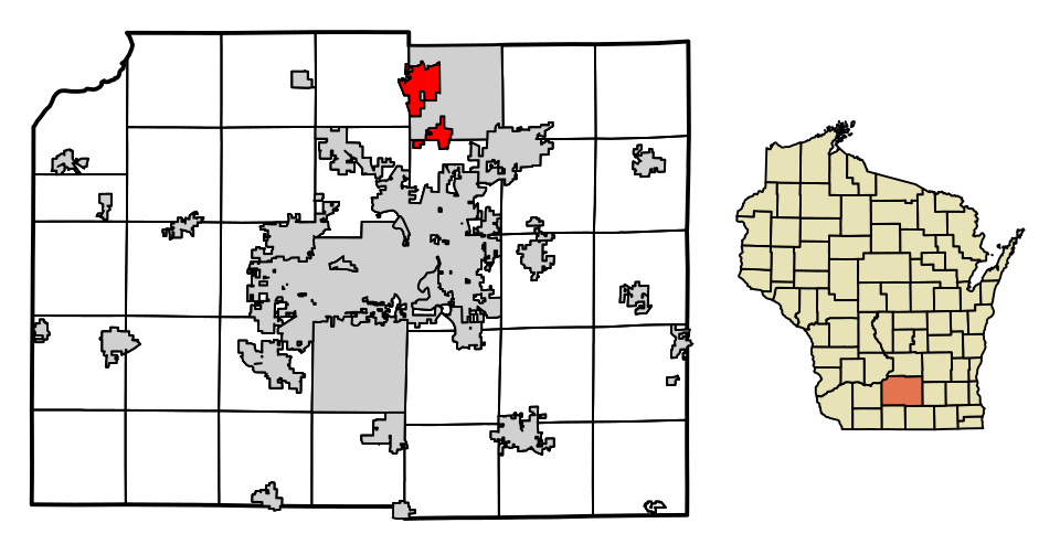 Locator map of DeForest