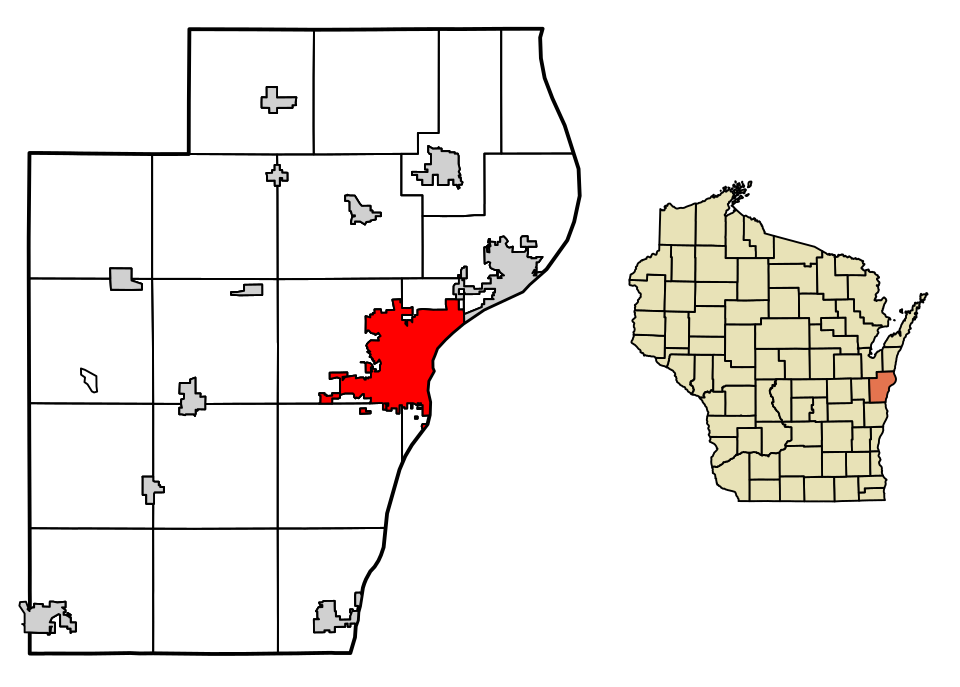 Locator map of Manitowoc