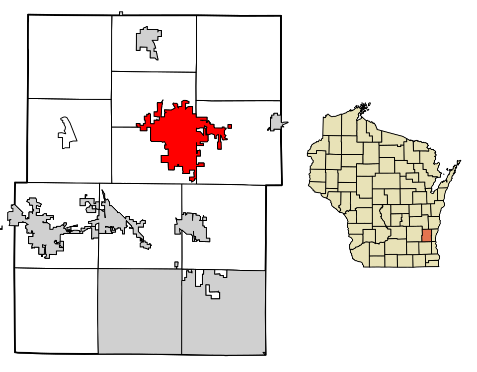 Locator map of West Bend
