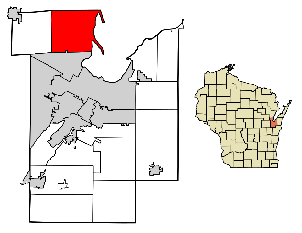 Locator map of Suamico