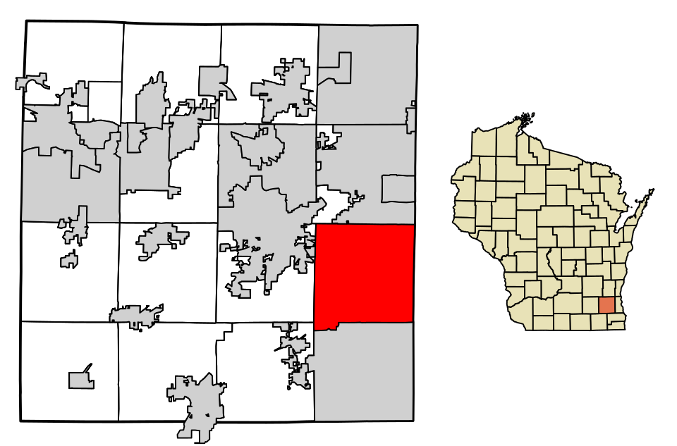 Locator map of New Berlin