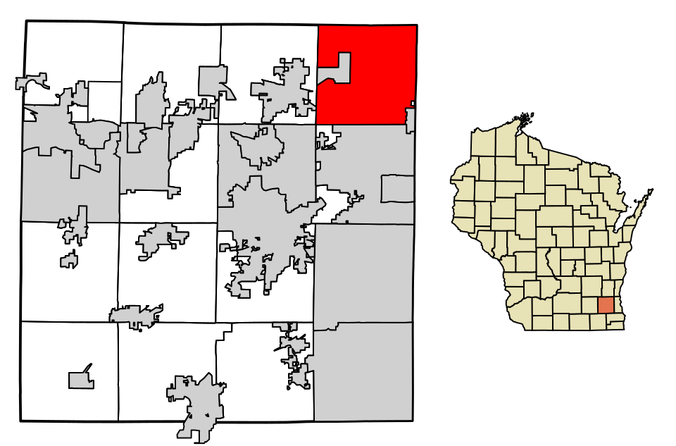 Locator map of Menomonee Falls