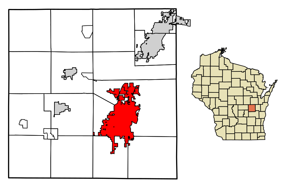 Locator map of Oshkosh