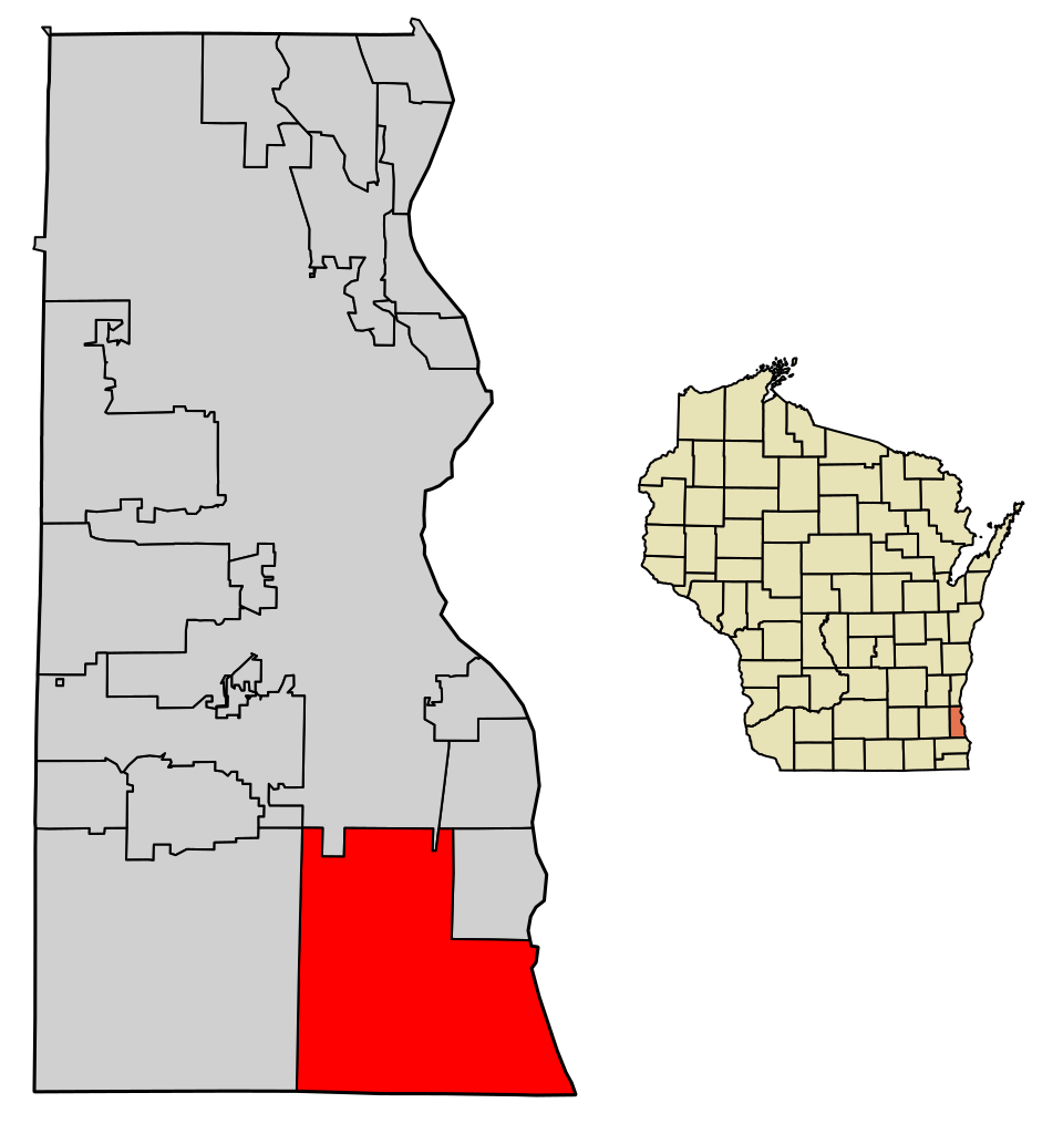Locator map of Oak Creek