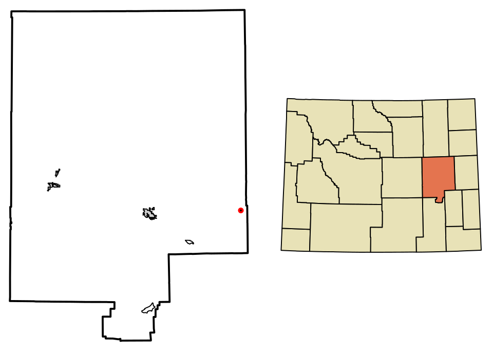 Locator map of Lost Springs