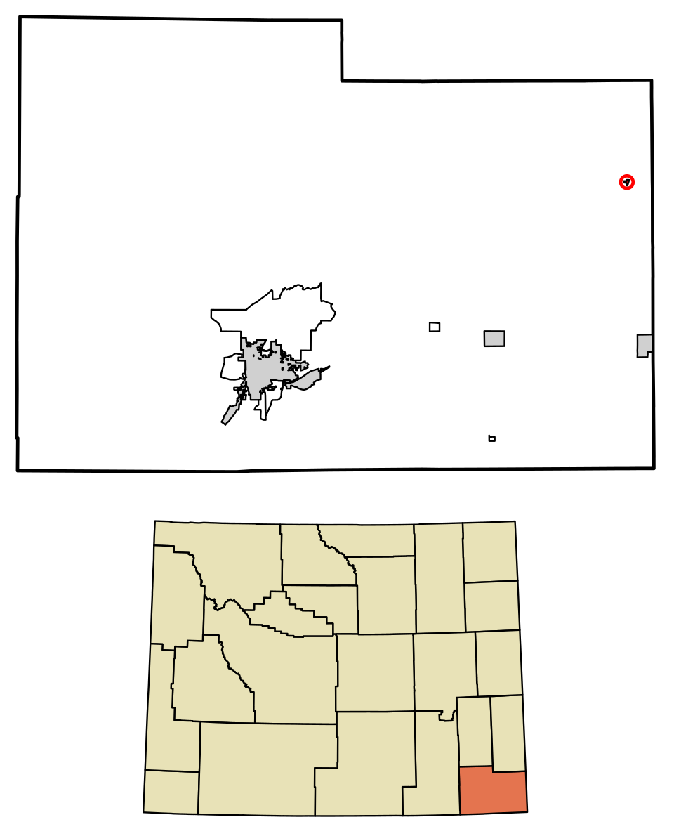 Locator map of Albin