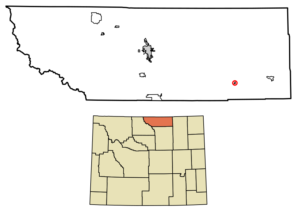 Locator map of Clearmont