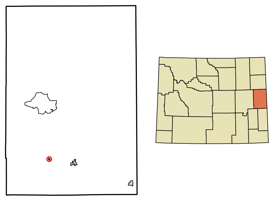 Locator map of Manville