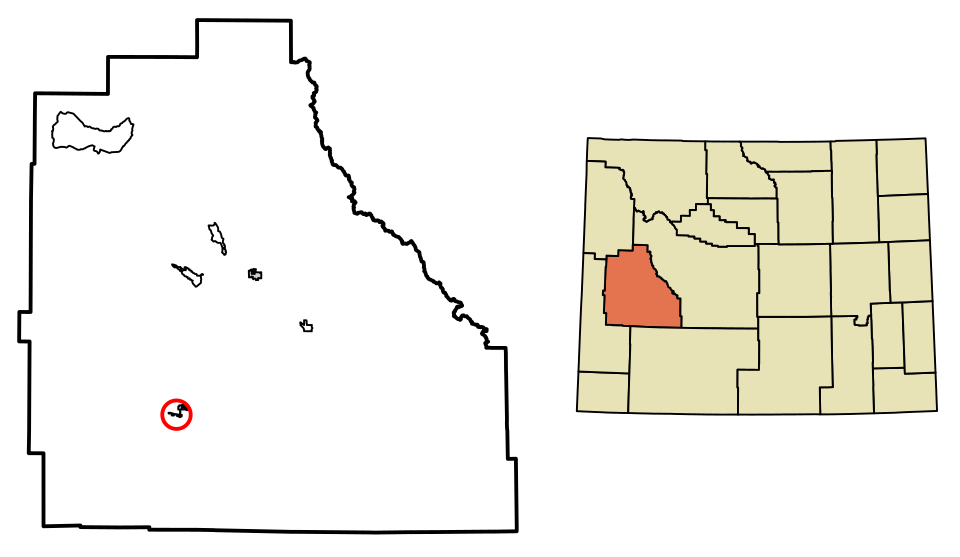 Locator map of Big Piney
