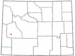 Locator map of Marbleton