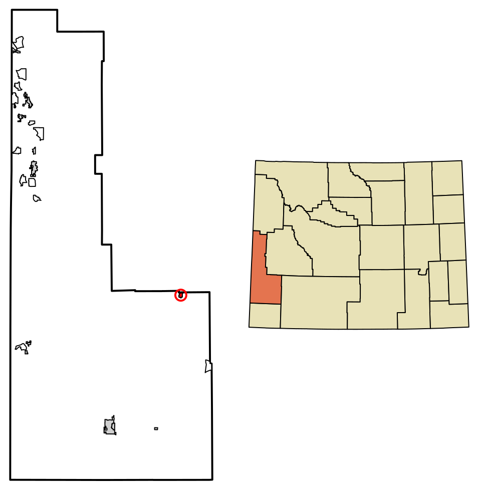 Locator map of La Barge