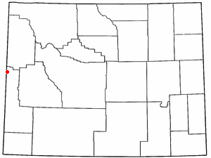 Locator map of Alpine