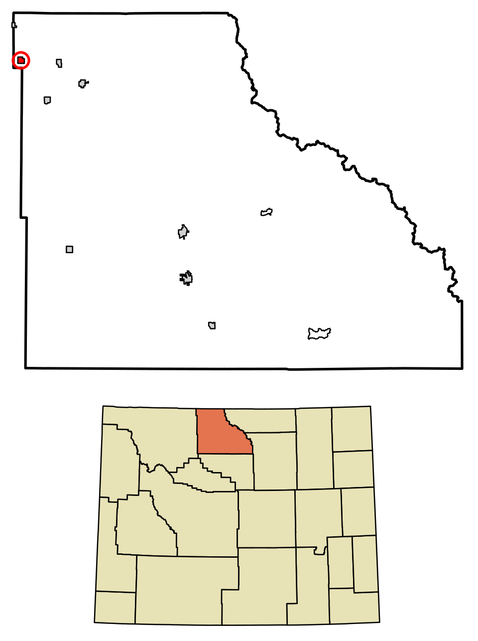 Locator map of Deaver