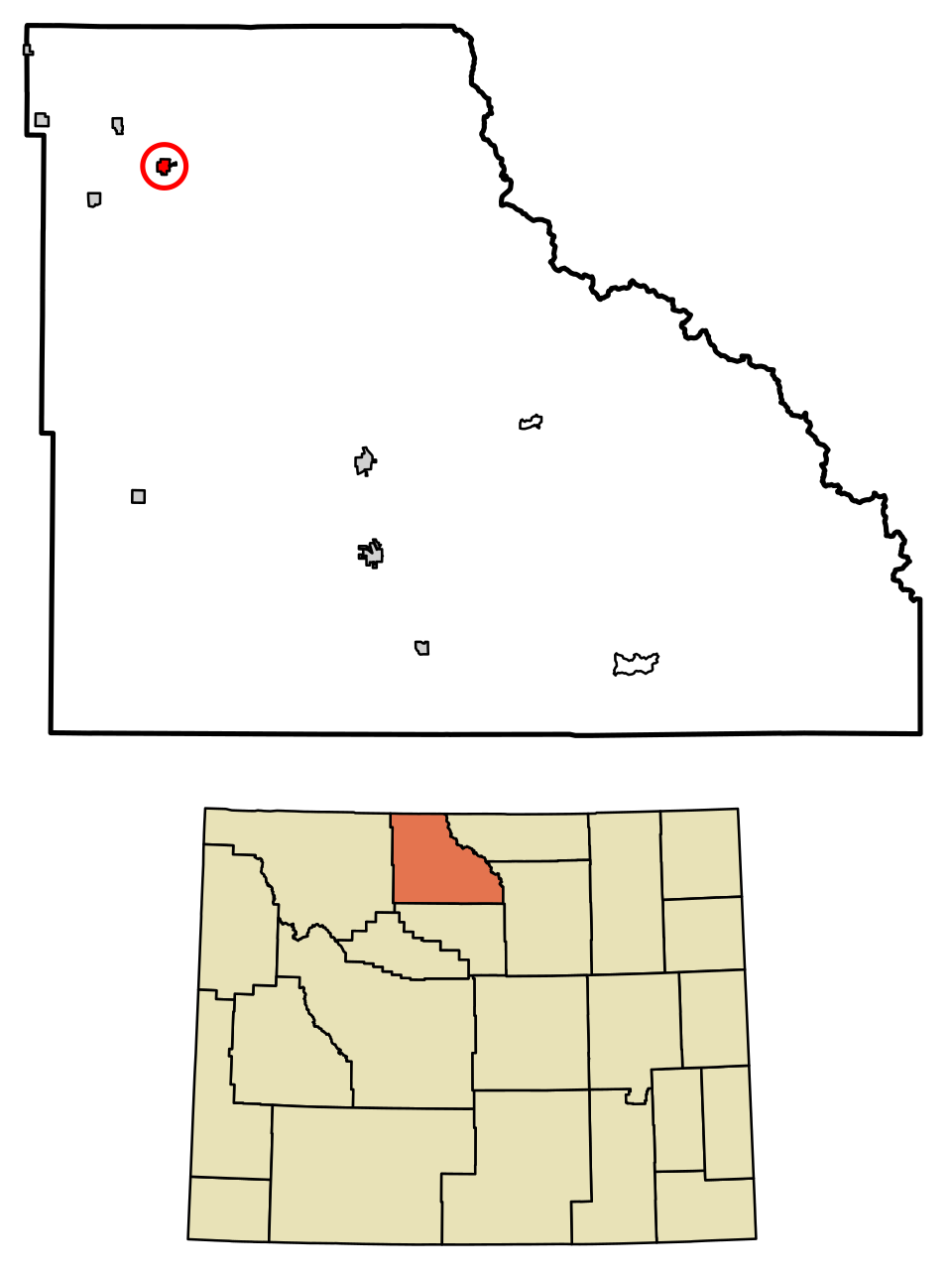 Locator map of Lovell
