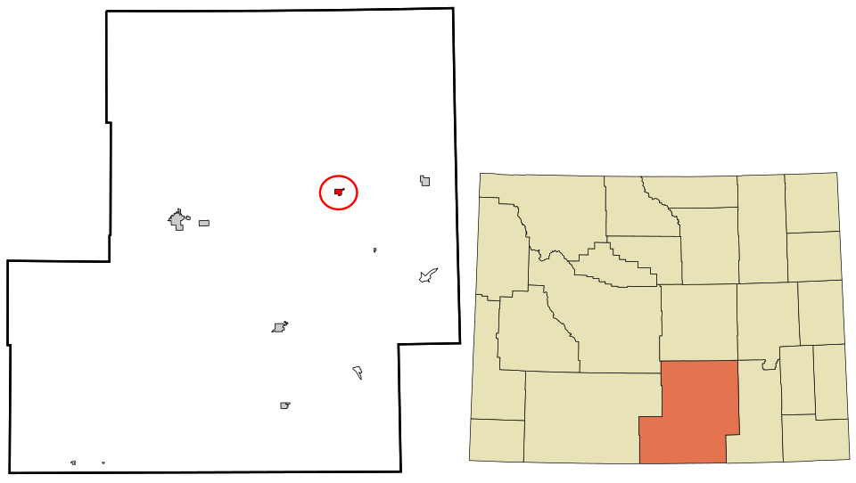 Locator map of Hanna