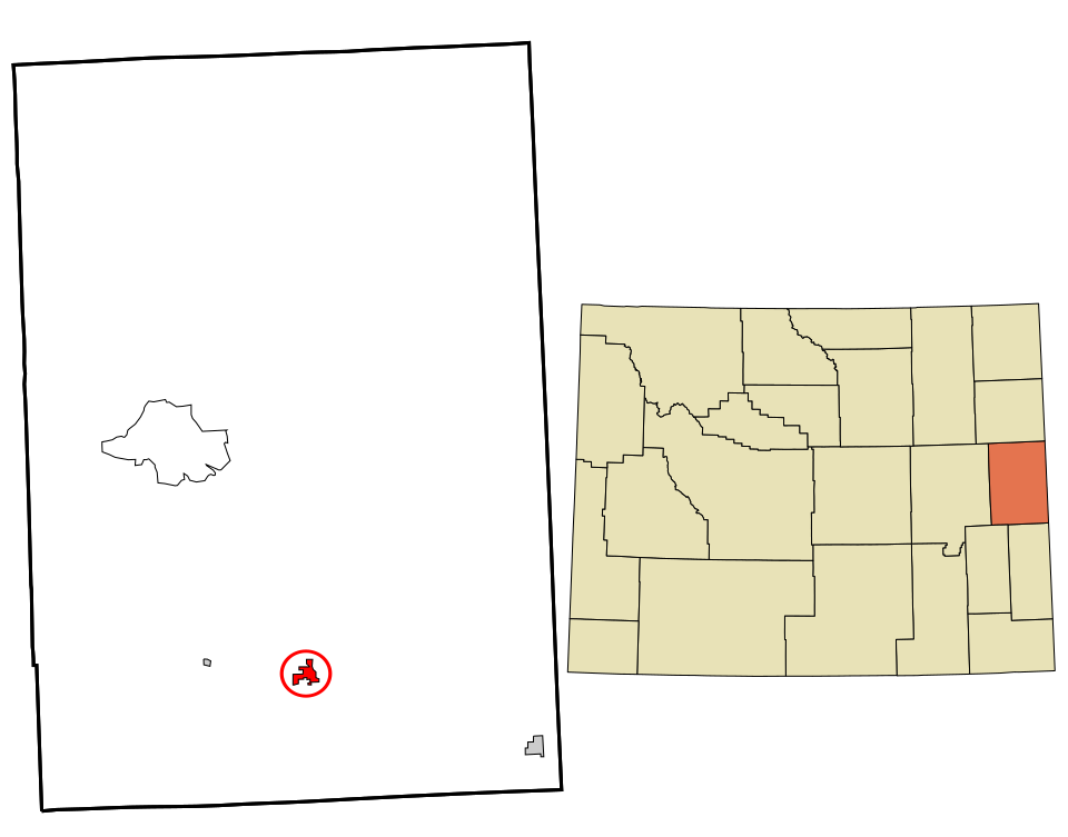 Locator map of Lusk