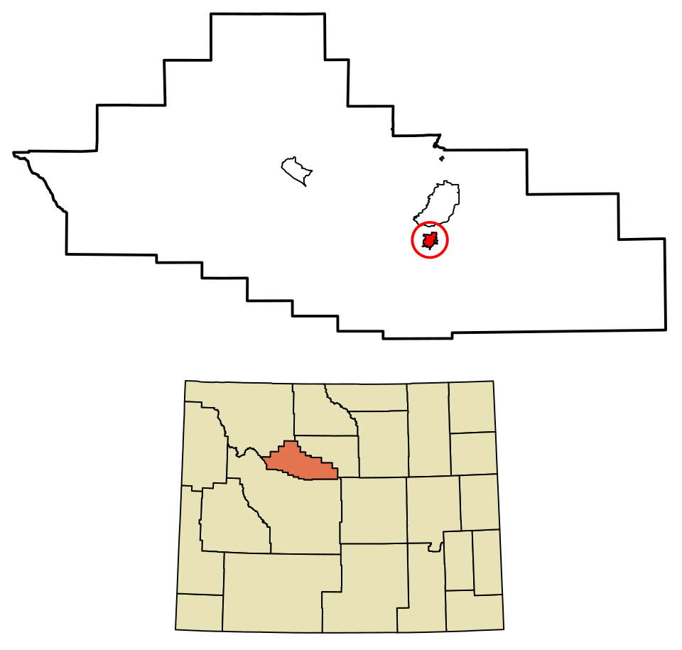 Locator map of Thermopolis