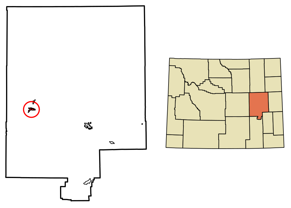 Locator map of Glenrock