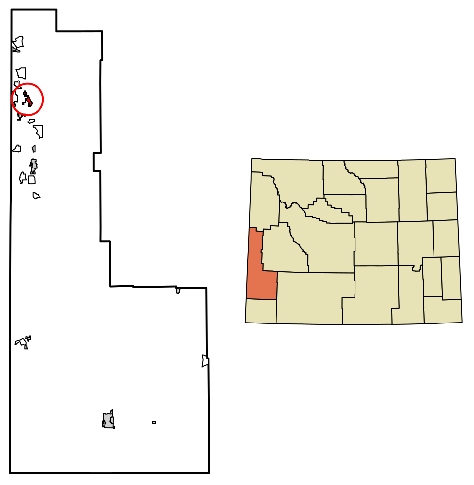 Locator map of Star Valley Ranch