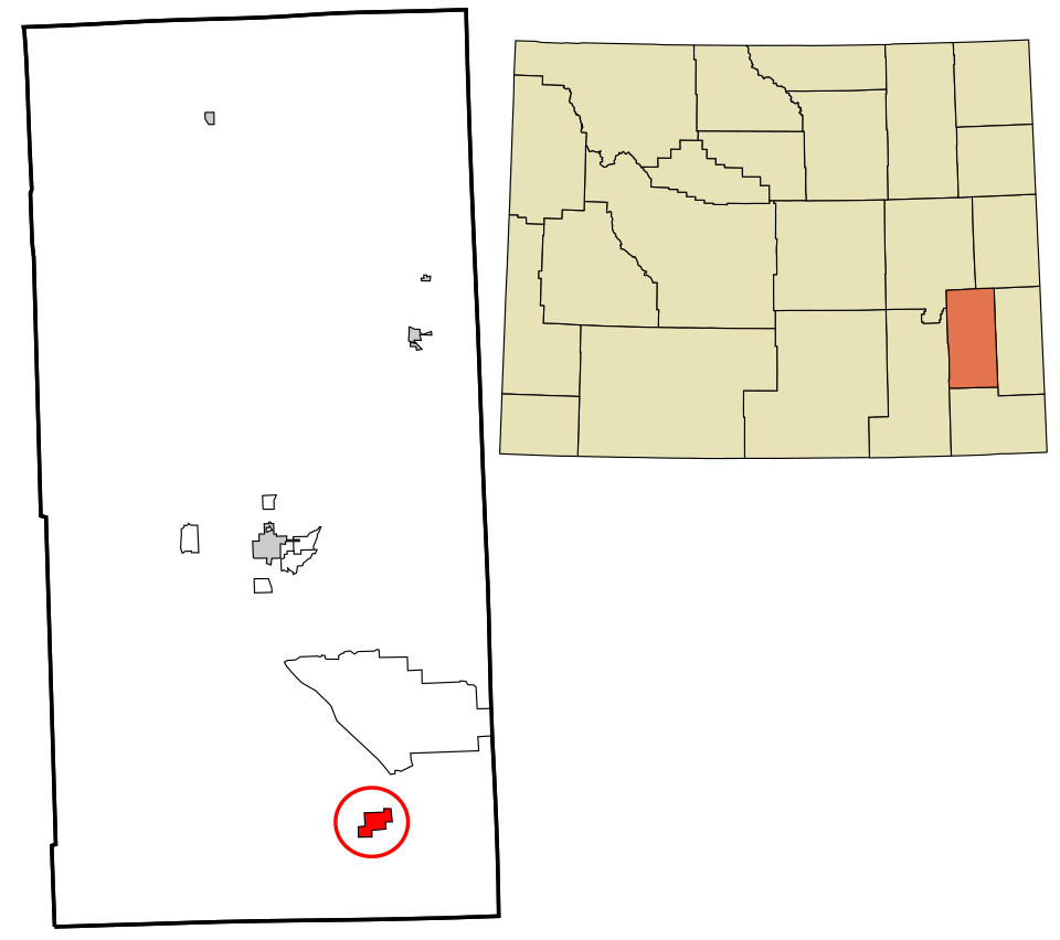 Locator map of Chugwater