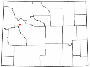 Locator map of Dubois