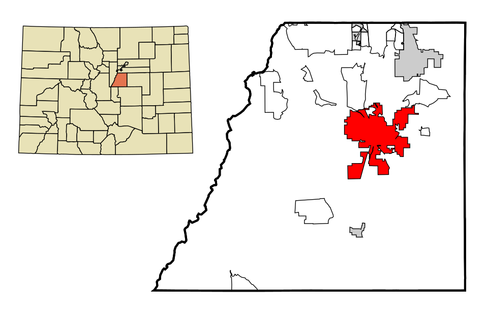 Locator map of Castle Rock