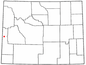 Locator map of Afton