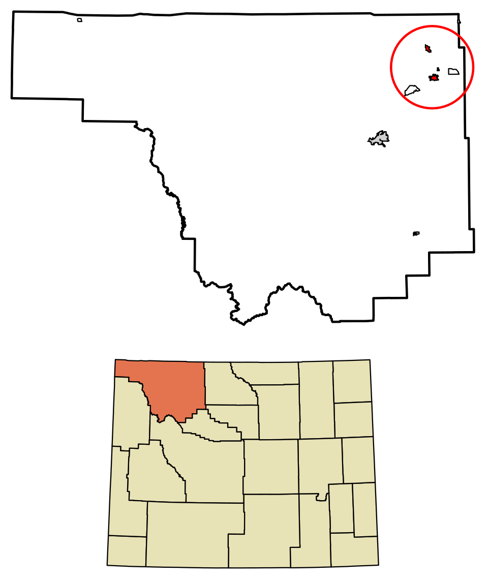 Locator map of Powell