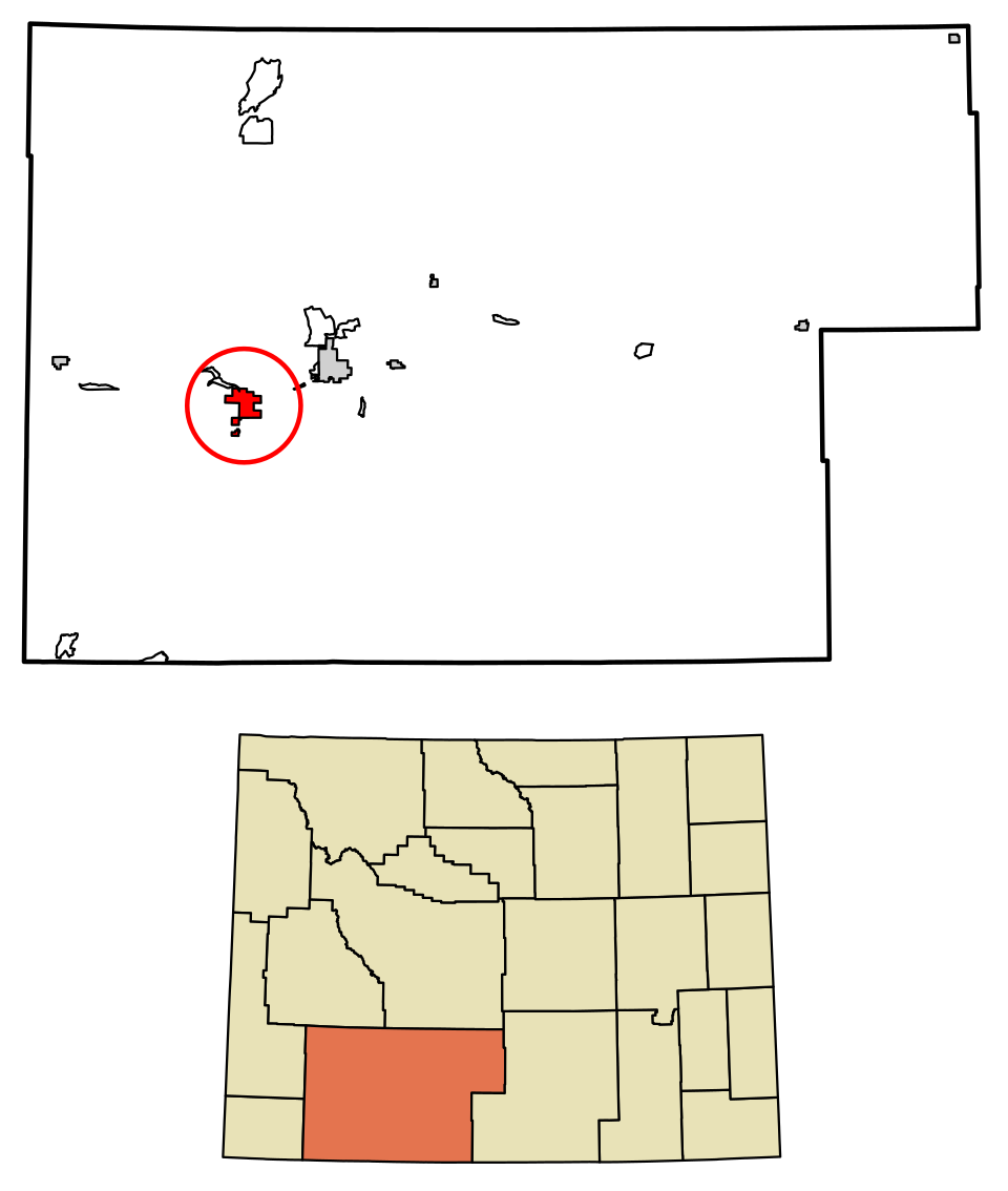 Locator map of Green River