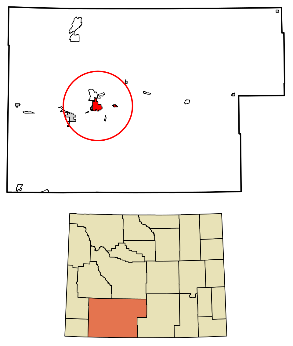 Map of Rock Springs