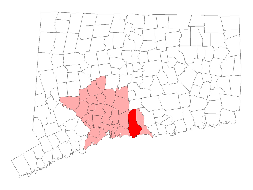 Locator map of Guilford